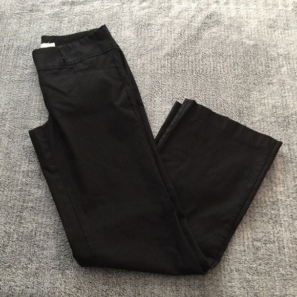 Smart Set Black Dress Pants Womens 11 Elastic Waist Boot Cut Wide Elastic Waist - Picture 5 of 7